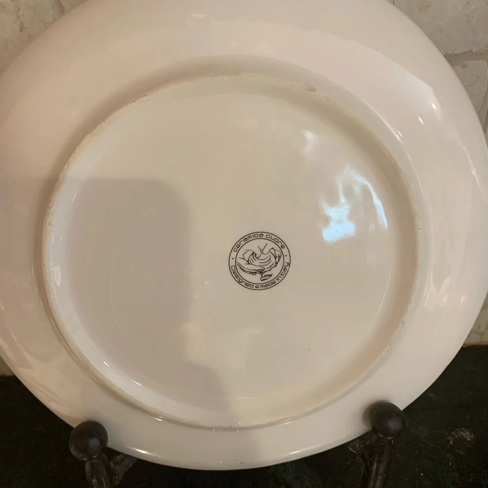 Italian Tuscan ceramic pottery plate